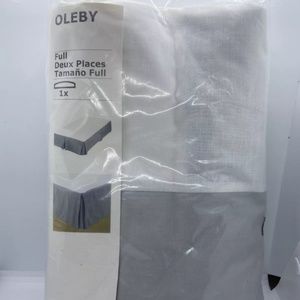 IKEA OLEBY Full Size 15" Drop Bed Skirt